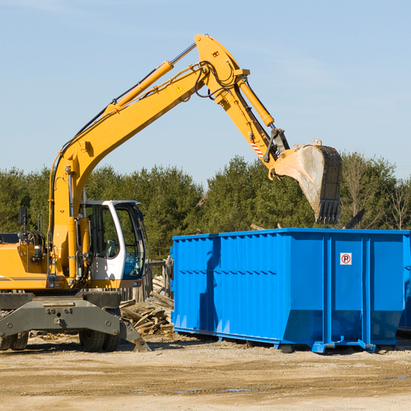 can i choose the location where the residential dumpster will be placed in Valle Vista California